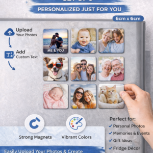 Custom Magnetics 6x6cms Set of 9 (Copy)